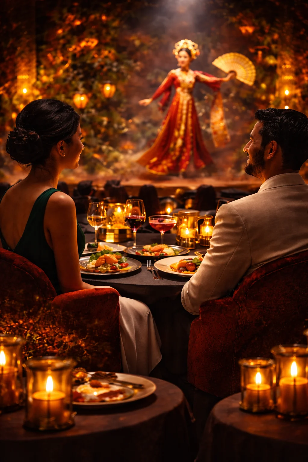 Dinner show Da Nang at House of Legends with live theatre and dining